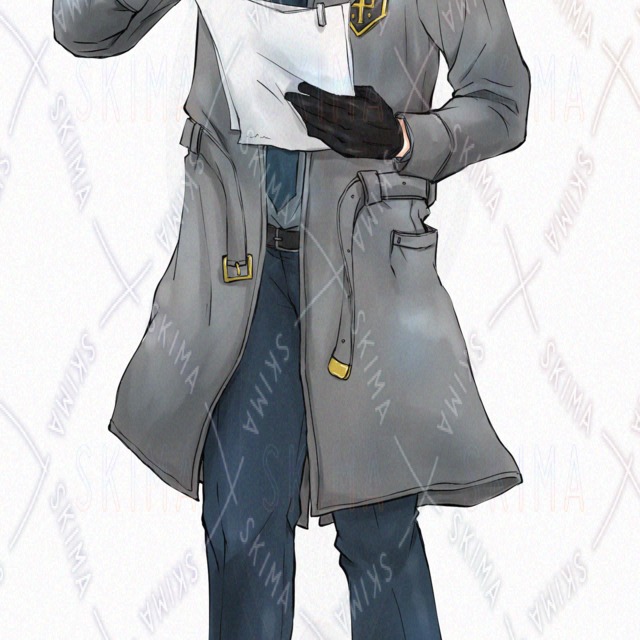 Standing picture of the "Black Organization Counselor (Informant) Character". 的商品圖片第 3 張
