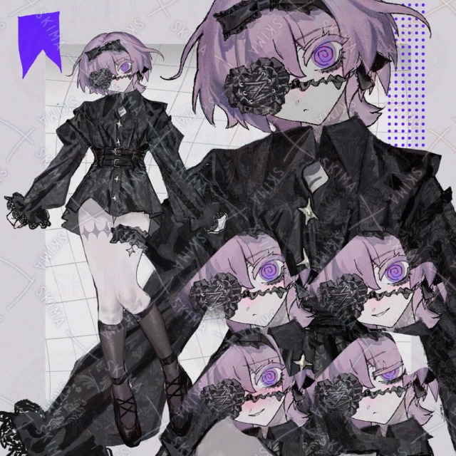 【差分7枚】ゴシック女性