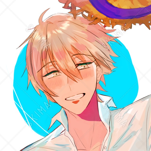 夏っぽいお兄さんアイコン