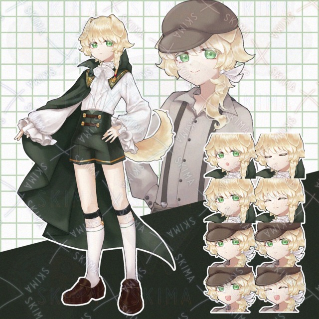 高貴な垂れ耳少年【表情差分全10種他】