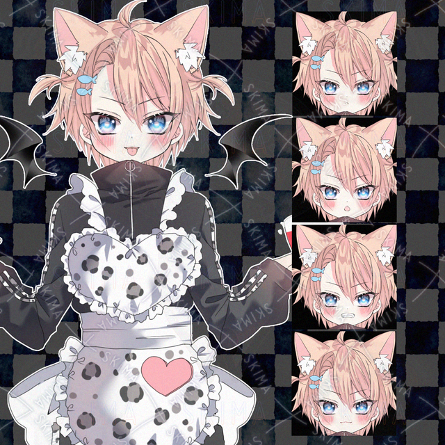 (メイド)男の子(ケモ耳)