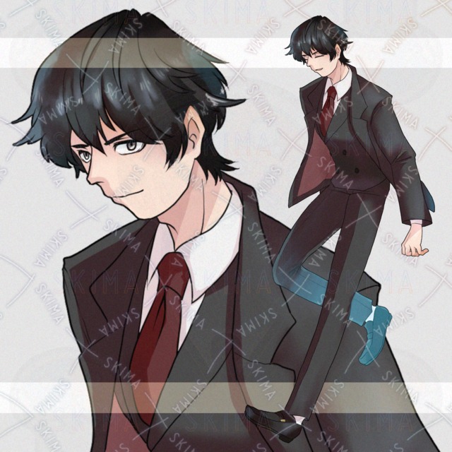 【表情10種】スーツのお兄さん