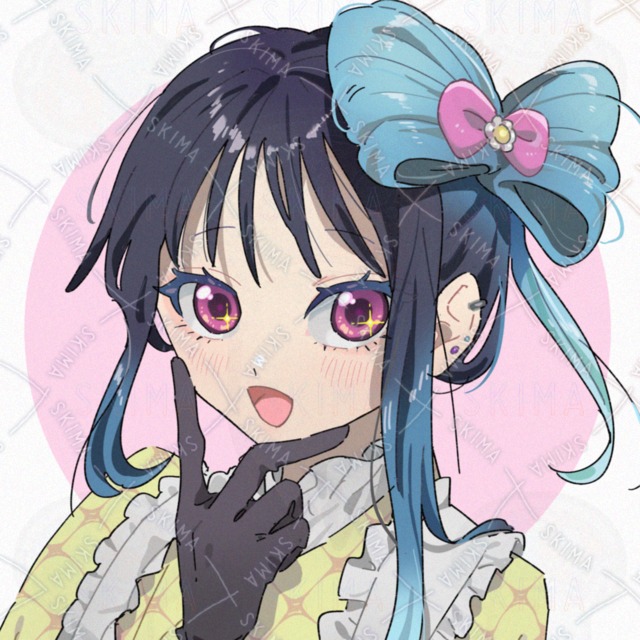 アイコン　リボン結びの子