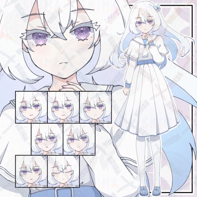 【お値下げ】白セーラー服の子【adopt】