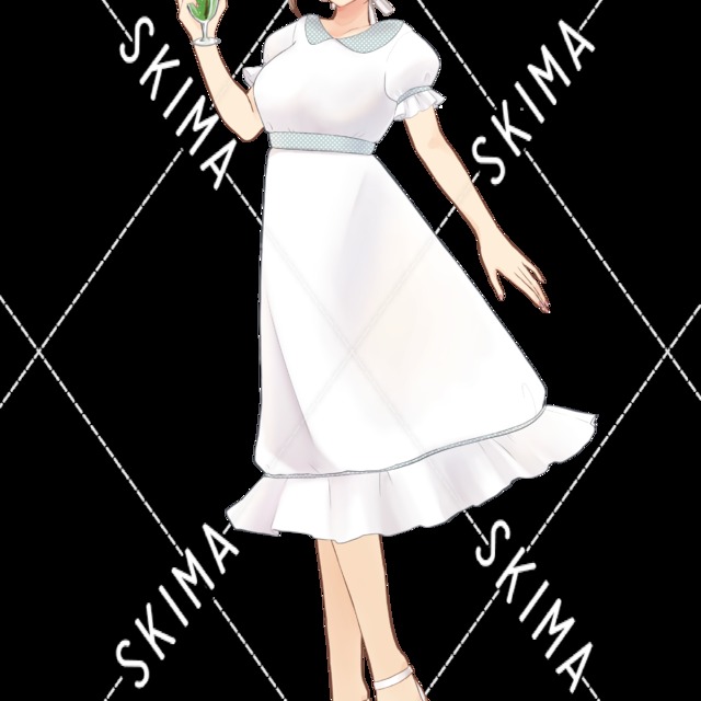値下げ中 白ワンピ 白ビキニのお姉さん 衣装差分あり スキマ スキルのオーダーメイドマーケット Skima