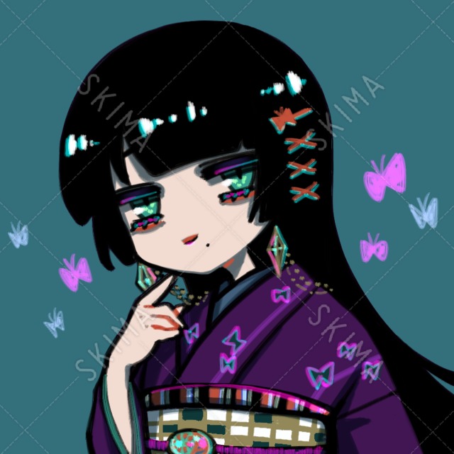 SNSアイコン【蝶娘】