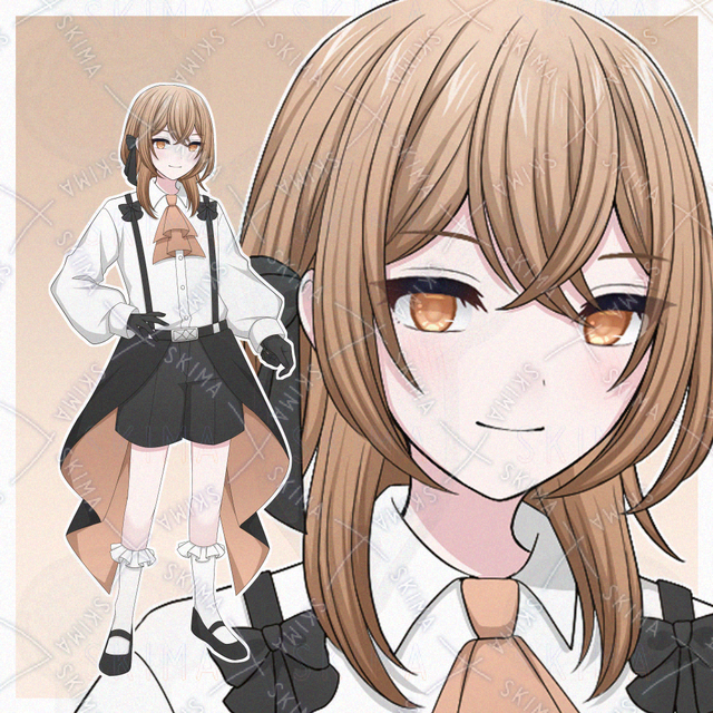 ゴシック風ファッションの女の子【表情差分10種】