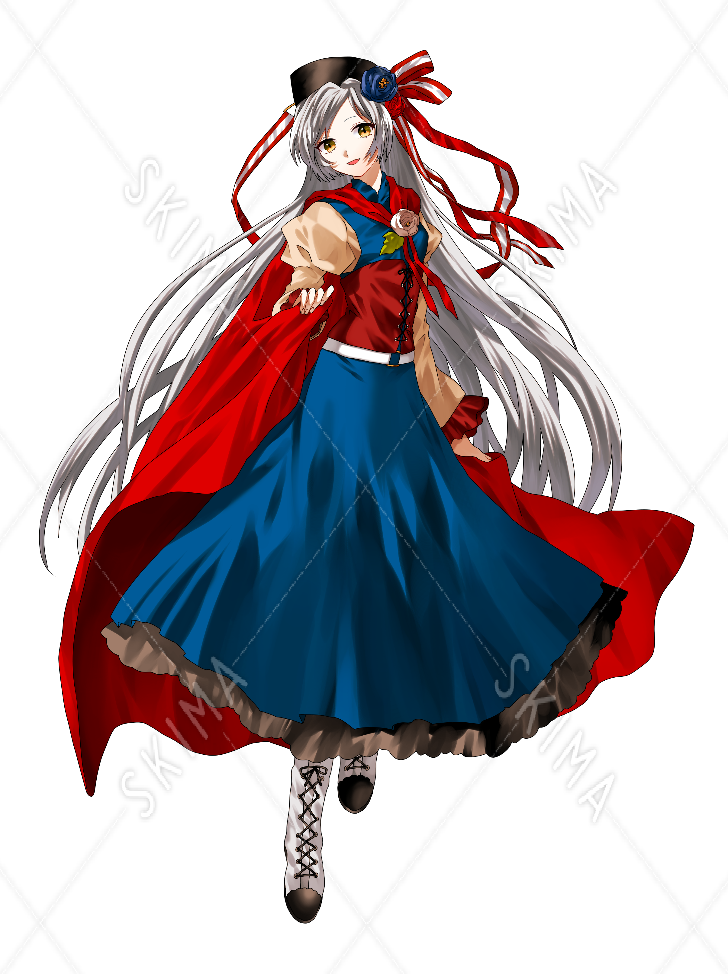 女の子 ファンタジー スカート ドレス 表情差分7種類 スキマ スキルのオーダーメイドマーケット Skima