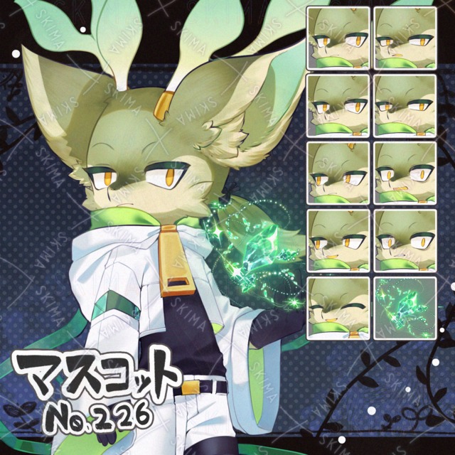 【マスコット風：226】鹿モチーフ