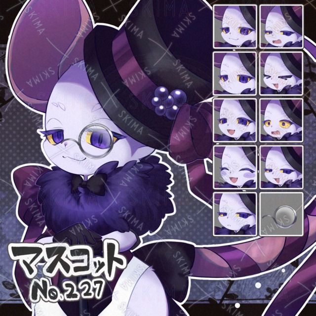 【マスコット風：227】鼠×紳士モチーフ