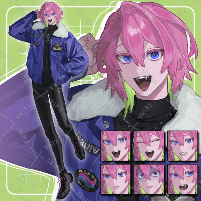 アクティブな男の子【表情6種】