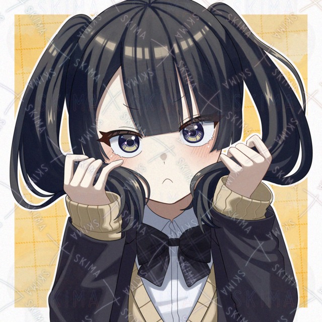 黒髪ツインテールの女の子