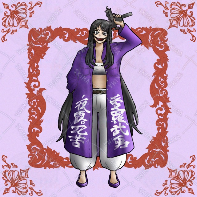 立ち絵　「特攻服の女」　表情差分有