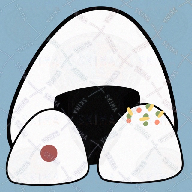 おにぎりのアイコンイラスト