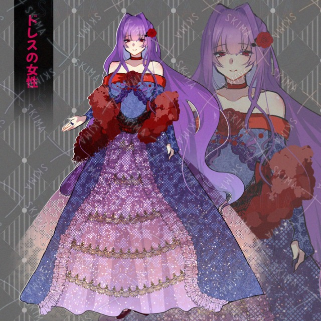 値下げ:ドレスの女性