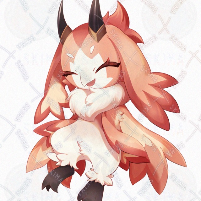 Image 6 of Mascot style: 228] Bird and horn motif