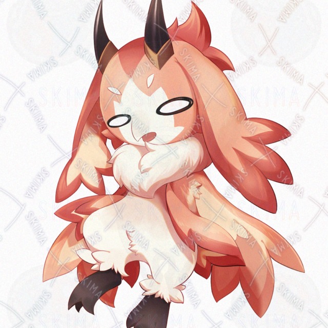 Image 11 of Mascot style: 228] Bird and horn motif