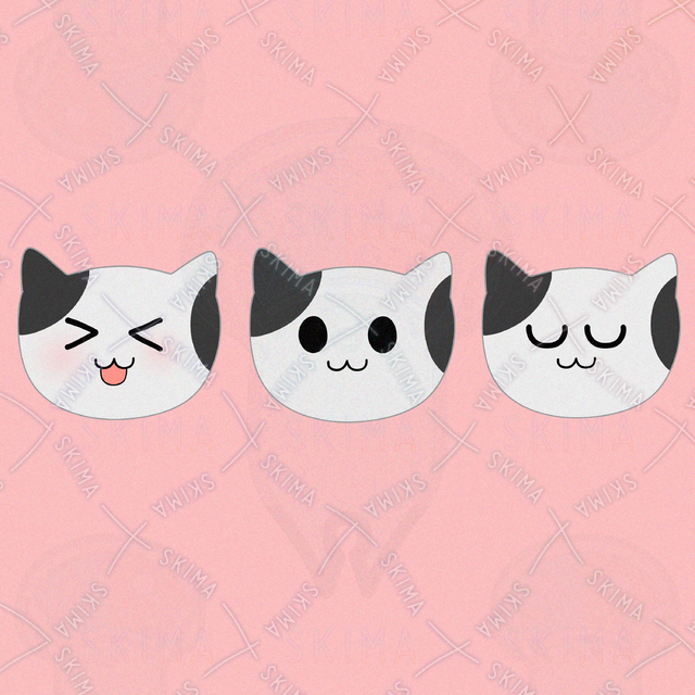 猫のアイコンイラスト