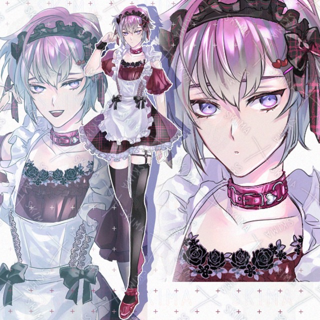 中性的メイド【表情10種】