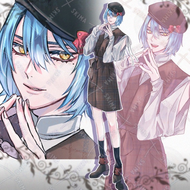 秋服中性的キャラ【表情10種】