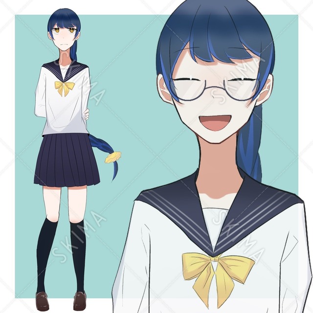 三編みの女の子