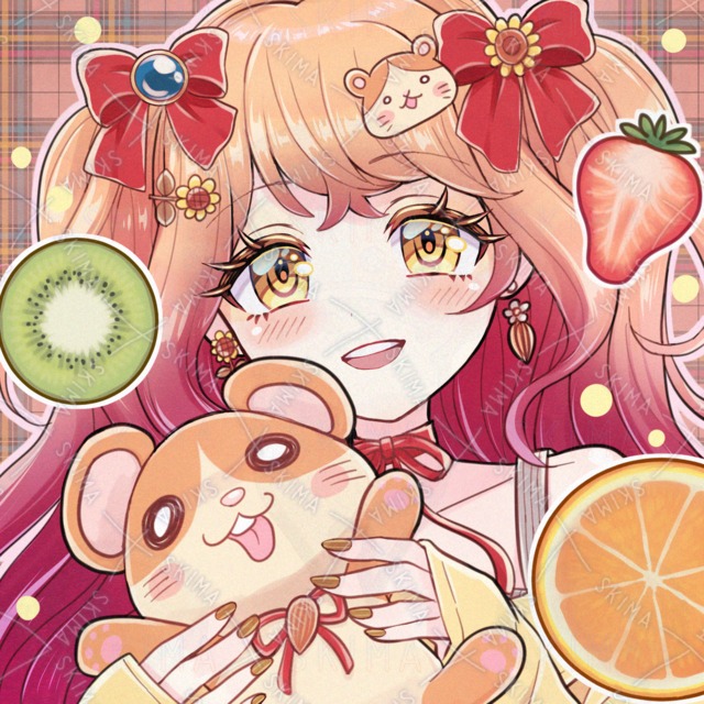 女の子アイコン【差分2種】