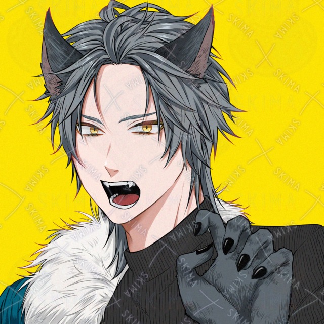 獣耳男子アイコン(表情2種)