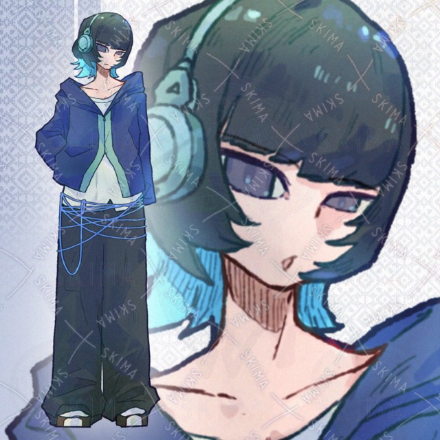 Adopt/全身立ち絵/差分5種/中性】🟦🎵