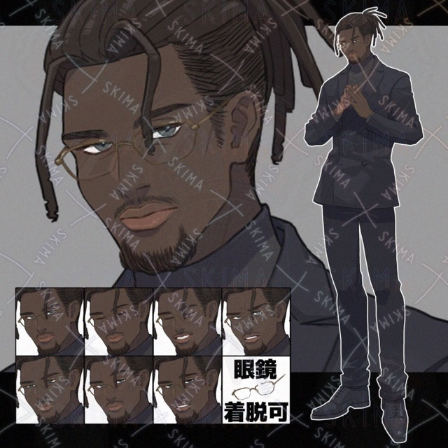 黒＋黒タートルスーツ