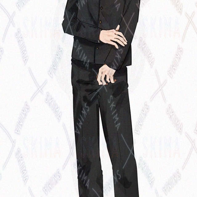 단발 학란 안경 남성/표정 5종 + 안경 차이점 상품 이미지 6번째