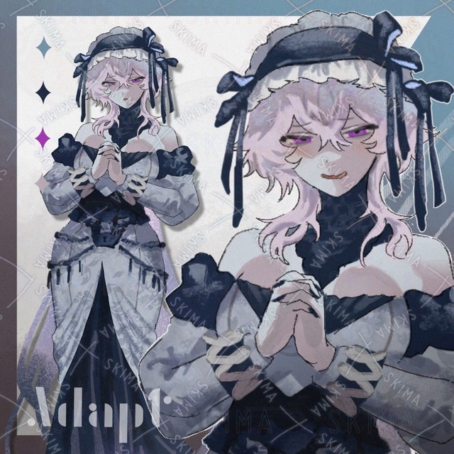 【差分3種】暗そうなでっかいお姉さん