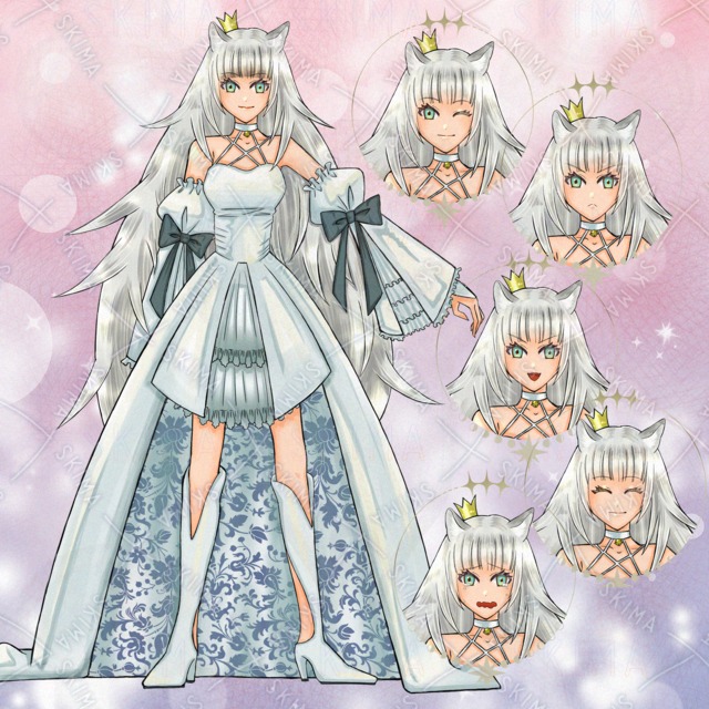 ペルシャ猫プリンセス（表情差分6種）