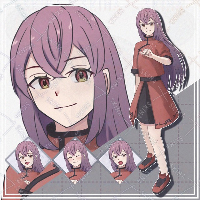 【表情10種】チャイナ服の女の子【立ち絵】