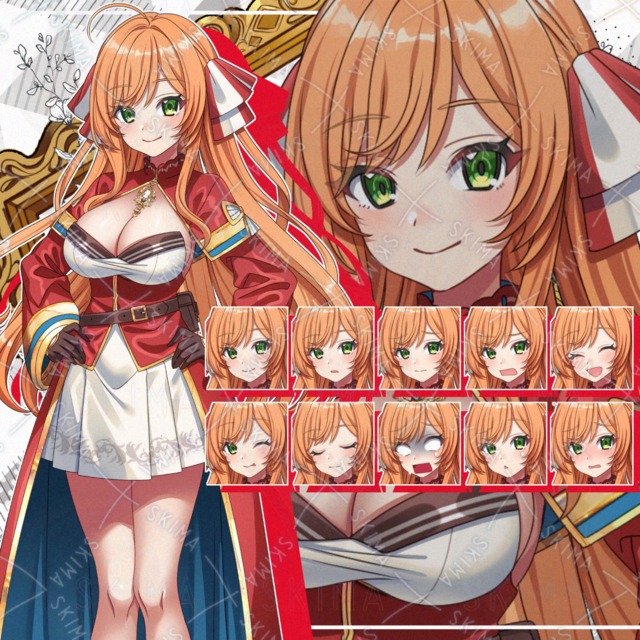 【表情10種】明るく元気なファンタジー少女【アホ毛も動く】