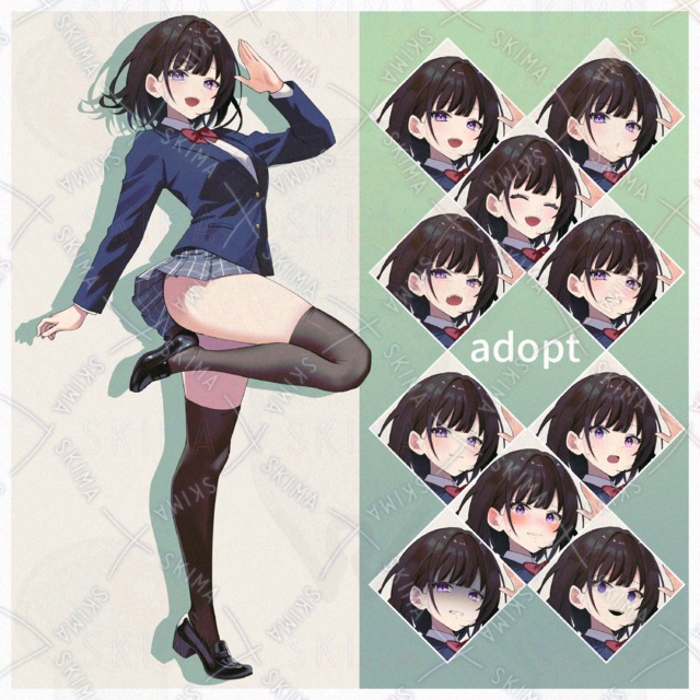 女子校生【表情差分10種】