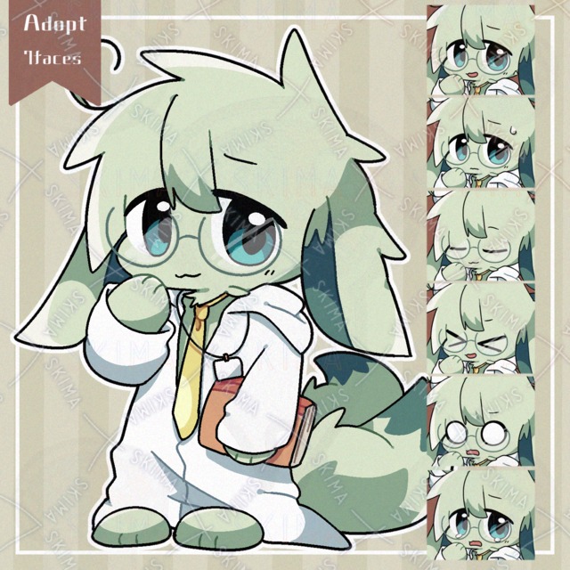 研究員のケモちゃん【表情差分7枚】