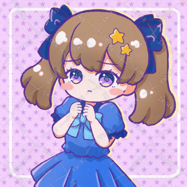 【SNSアイコン用】星モチーフの女の子