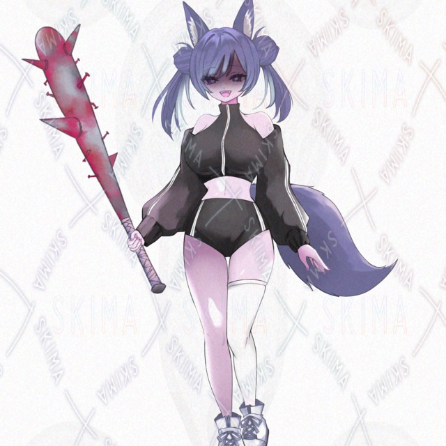 差分10種　釘バットを持つ女の子の商品画像11枚目