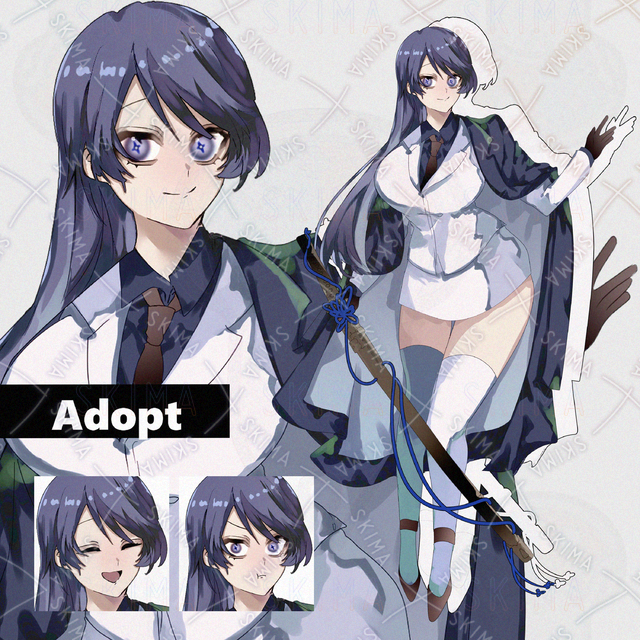 【表情差分8種＋武器1種】スーツ/刀/女性