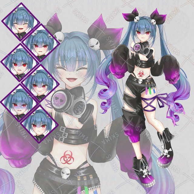 【IRIAMもOK】瞳にドクロを宿したポイズンちゃん