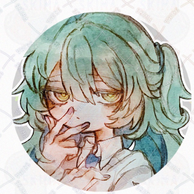 アナログオリジナル　緑髪の少女