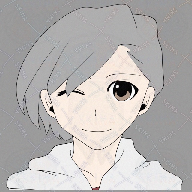 かわいい女の子のアイコンイラスト