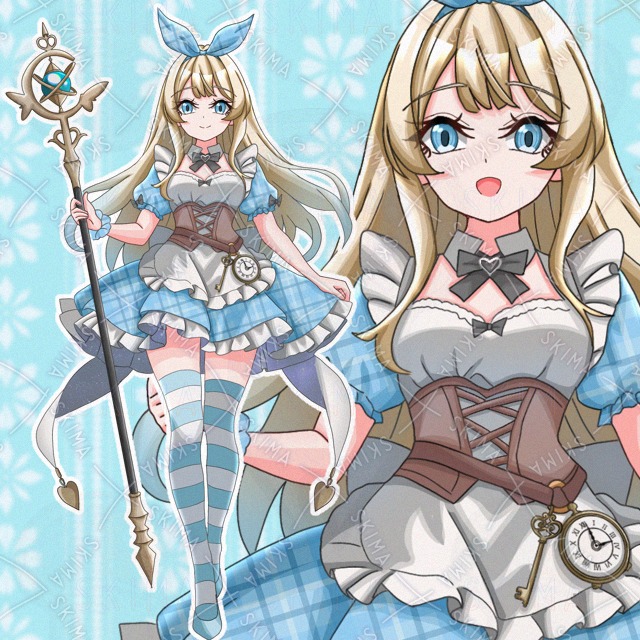 【表情差分10種】アリス風魔法使い