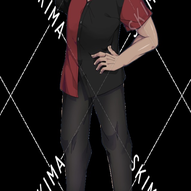 褐色肌の青年【表情差分】