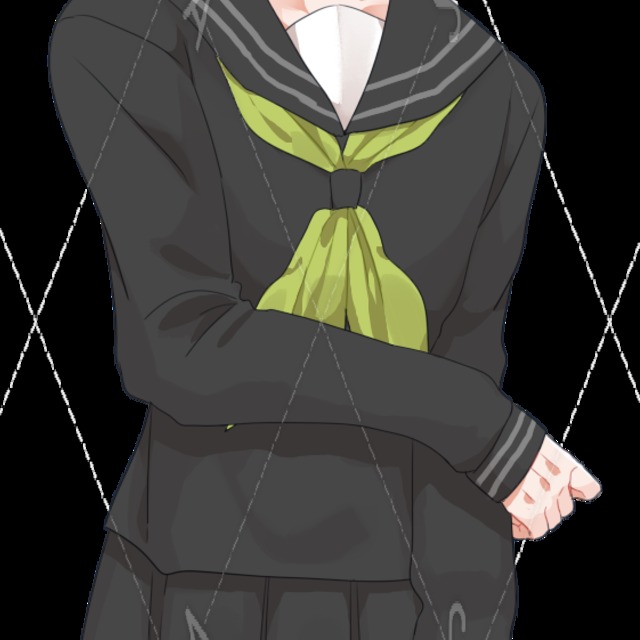 黒セーラーの少女