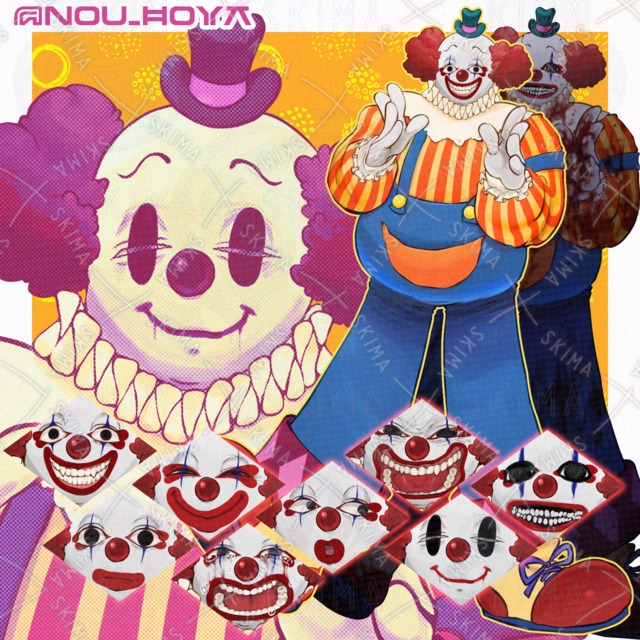 【限定価格！】【表情8種＋】ドキドキ☆ピエロさん