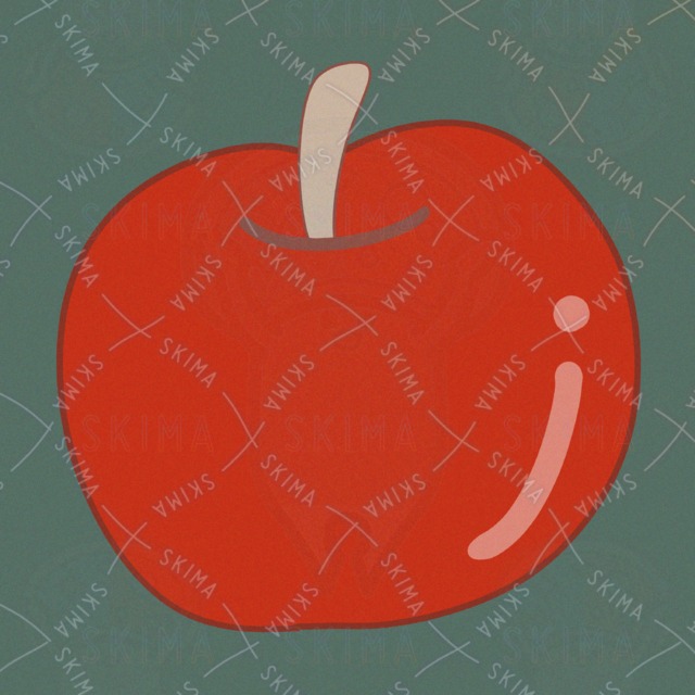 りんごのアイコンイラスト