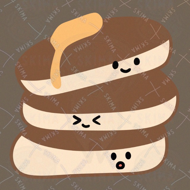 ホットケーキのアイコンイラスト