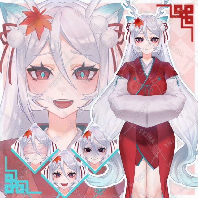 白鹿×和装少女キャラ（差分10種）