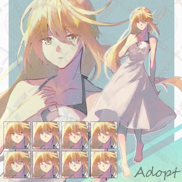 【表情8種類】名も無き少女